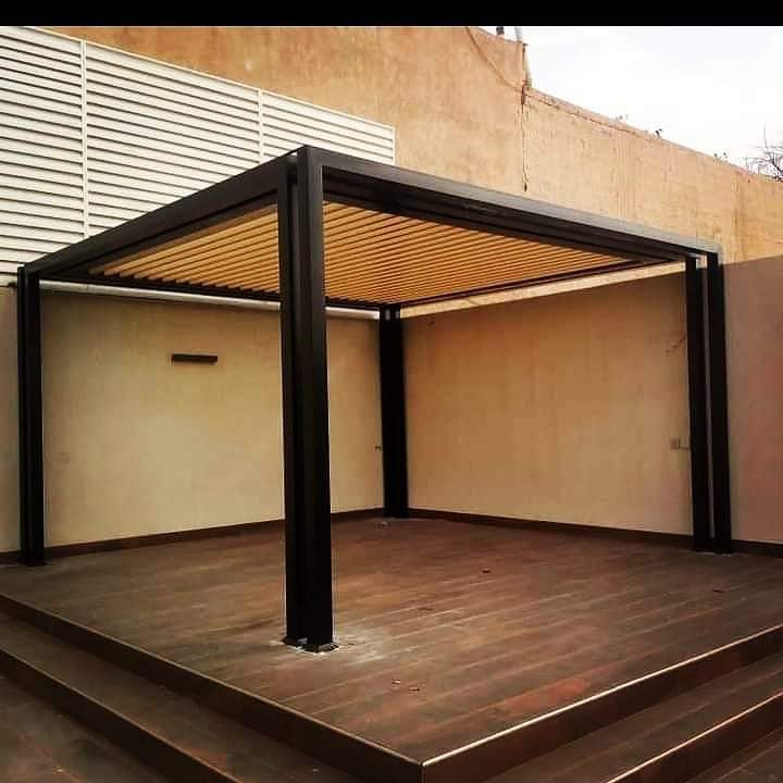 افضل-برجولات-جلسات-حوش-24 جلسات خارجية مع برجولات ومظلات للفلل والحدائق في جدة